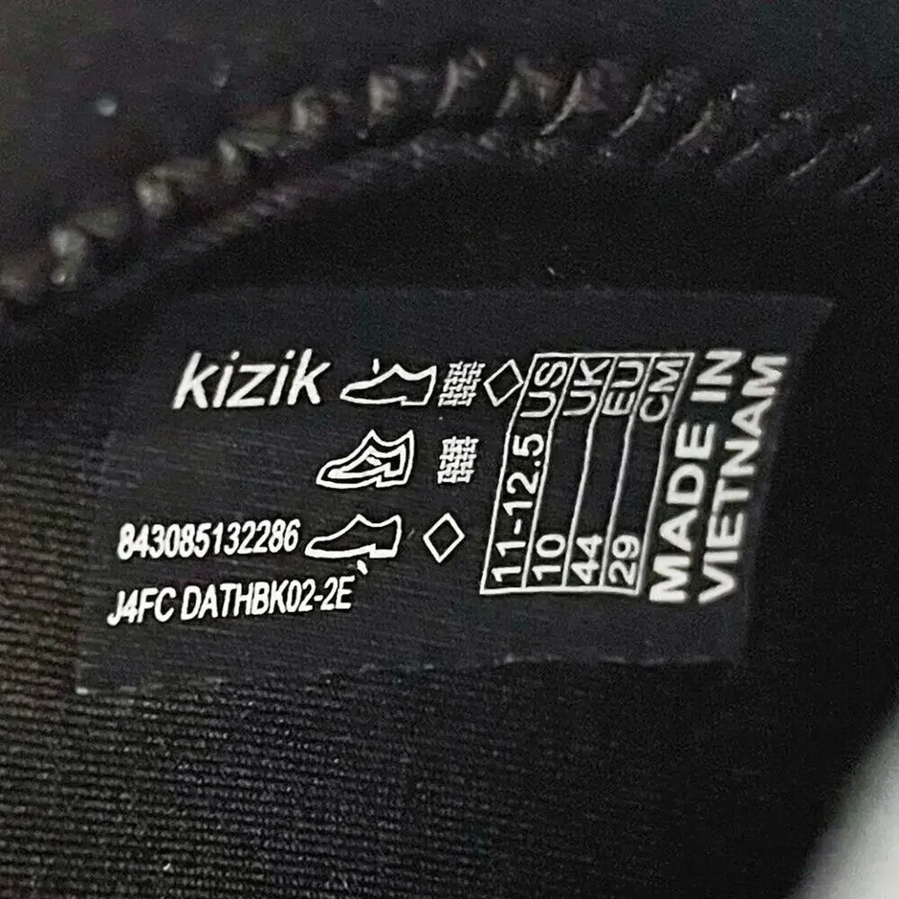 Kizik Athens Sneaker Hands Free Shoe Lightweight Comfort Mens Size 11 All Black